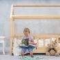 Kinderbett 80x160 cm Kiefer massiv Natur mit Rollrost & Schubladenset