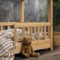 Kinderbett 90x200 cm Kiefer massiv Natur mit Rollrost & Schubladenset