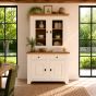 Buffet Eiche massiv Ariege im Landhausstil in Ivory 