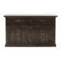 Sideboard Halifax Mindi Blackwash kolonialer Landhausstil B127BW