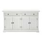 Sideboard weiß Landhausstil Provence 4 türig B186