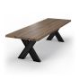 Bodahl Esstisch Eiche massiv Lancaster 300x100cm Baumkante 6cm desert