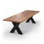 Bodahl Esstisch Eiche massiv Lancaster 280x110cm Baumkante 6cm old bassano