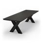 Bodahl Esstisch Eiche massiv Lancaster 260x110cm schweizer Kante 6cm moccablack