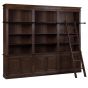 Bücherregal Holz Wand Landhausstil 300 cm Bluemont