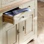 Buffet Eiche massiv Ariege im Landhausstil in ivory oder black