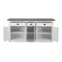 Buffetschrank Shabby chic Halifax Accent weiß braun