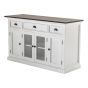 Buffetschrank Shabby-chic 4 Türen & Glaseinsatz Halifax Accent