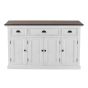 Buffetschrank 4 türig Shabby-chic weiß Halifax Accent