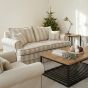 Hussensofa Chelsea in natural stripe Linen