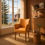 Lederstuhl Cubo Leder Amber Eiche bassano