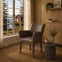 Lederstuhl Cubo Leder chocolate Eiche carbon