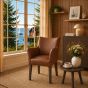 Lederstuhl Cubo Leder cognac Eiche carbon