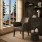 Lederstuhl Cubo Leder graphite Holz Eiche carbon