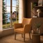 Lederstuhl Cubo Leder sahara Holz Eiche bassano