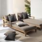 Daybed Outdoor wetterfest Teak Bali inkl Polster Sand