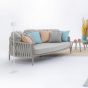 Daybed wetterfest Aluminium Gartenlounge beige Jacinta