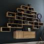 Design Wandregal Eiche massiv Cube iT modular 