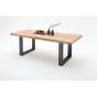 Esstisch Industrial Design Castello Massivholz Eiche 200x100 cm Kufengestell Anthrazit MCA Furniture