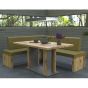 Esstisch Wildeiche Vintage natur grau