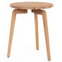 Garten Beistelltisch rund 45 cm Teak Tamires