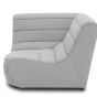 Gartensofa Eckelement wetterfest Solido Polsterecke Modul silber grau