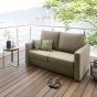 Garten Sofa Set 2 Sitzer wetterfest inkl. 2 Hocker Clou Breite 170 cm