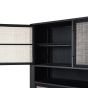 Highboard Nordic Mindi Rattan 130x45 cm Metallrahmen