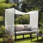 Komodo Garten Lounge 3 sitzig mit Himmel wetterfest von Nardi Outdoor tortora/canvas sunbrella