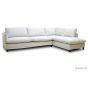 Hussen Ecksofa creme Chill Landhausstil