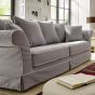 Landhausstil Hussensofa KEY WEST 3 Sitzer mit abnehmbaren Bezügen