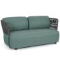 Lounge Sofa Outdoor 2-Sitzer wetterfest Aluminium Jade grün Palmer