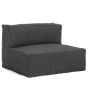 Loungesessel Outdoor wetterfest Sparrow Bezug Olefin anthrazit Modul