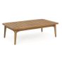 Outdoor Couchtisch wetterfest Teak 120x70 cm Xenia