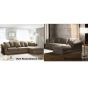 Hussen Ecksofa Elena mit Diwan Landhausstil lose Kissen