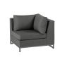 Eckelement Lounge Rhodos Nanotex Stonegrey grau