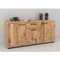 Sideboard Eiche massiv Liverpool 3 türig mit Schublade