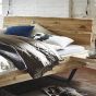 Wildeiche Bett 180x200 cm Stahlkufen Easy Sleep