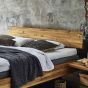 Wildeiche Bett 180x200 cm Stahlkufen Easy Sleep