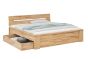 Bett Kernbuche massiv 140x200cm Schubladenbett Cassandra