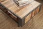 Couchtisch Nordic 120x60 cm recycelt Bootsholz Metallrahmen
