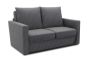 Garten Sofa Set 2 Sitzer wetterfest inkl. 2 Hocker Clou anthrazit Cara