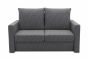 Garten Sofa Set 2 Sitzer wetterfest inkl. 2 Hocker Clou anthrazit Cara