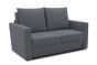 Garten Sofa Set 2 Sitzer wetterfest inkl. 2 Hocker Clou grau Allegra