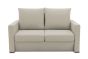 Garten Sofa Set 2 Sitzer wetterfest inkl. 2 Hocker Clou sand beige Cara