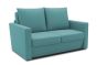 Garten Sofa Set 2 Sitzer wetterfest inkl. 2 Hocker Clou türkis Allegra