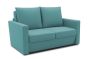 Garten Sofa Set 2 Sitzer wetterfest inkl. 2 Hocker Clou türkis Allegra