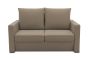 Garten Sofa Set 2 Sitzer wetterfest inkl. 2 Hocker Clou braun taupe Allegra