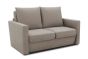 Garten Sofa Set 2 Sitzer wetterfest inkl. 2 Hocker Clou Taupe braun Cara