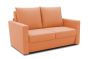 Garten Sofa Set 2 Sitzer wetterfest inkl. 2 Hocker Clou terra orange Allegra